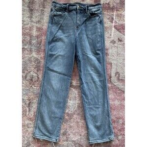 Judy Blue Women's Straight Jeans Medium Wash Blue Stretch Denim 5-Pocket 11/30